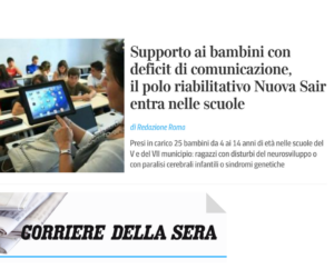CORRIERE DELLA SERA / Supporto ai bambini con deficit di comunicazione