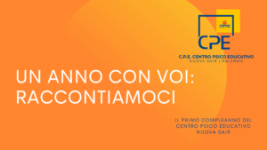 un anno di attività del Centro Psico Educativo Nuova Sair di Palermo